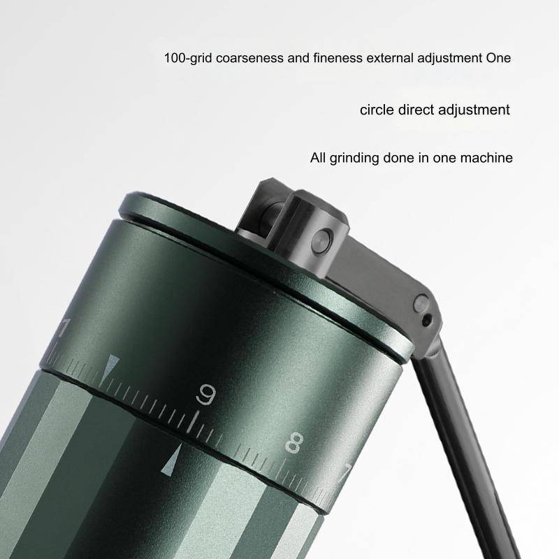 ZeroHero BURR Z5 X-Fold Foldable Manual Coffee Grinder - Compact Travel Grinder with Foldable Handle