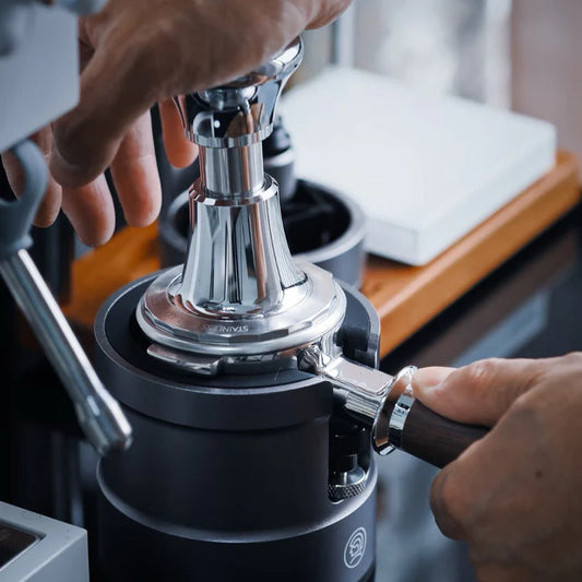 ZeroHero Sword Calibrated Espresso Tamper - 30lb Constant Pressure & Self-Leveling Impact Tool